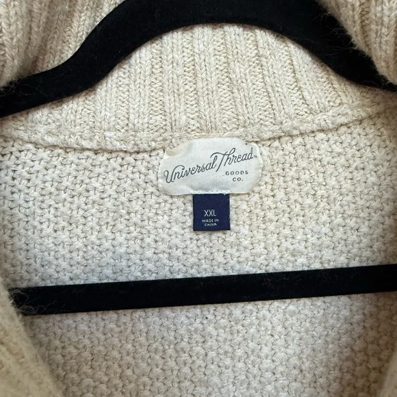 Universal Thread 1/4 Zip Cream Sweater - Picture 8 of 9